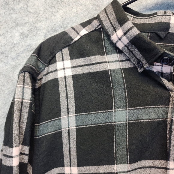 River Island Longsleeve Plaid Flannel Size Large - Picture 3 of 9